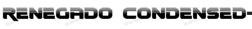 Renegado Condensed字体转换